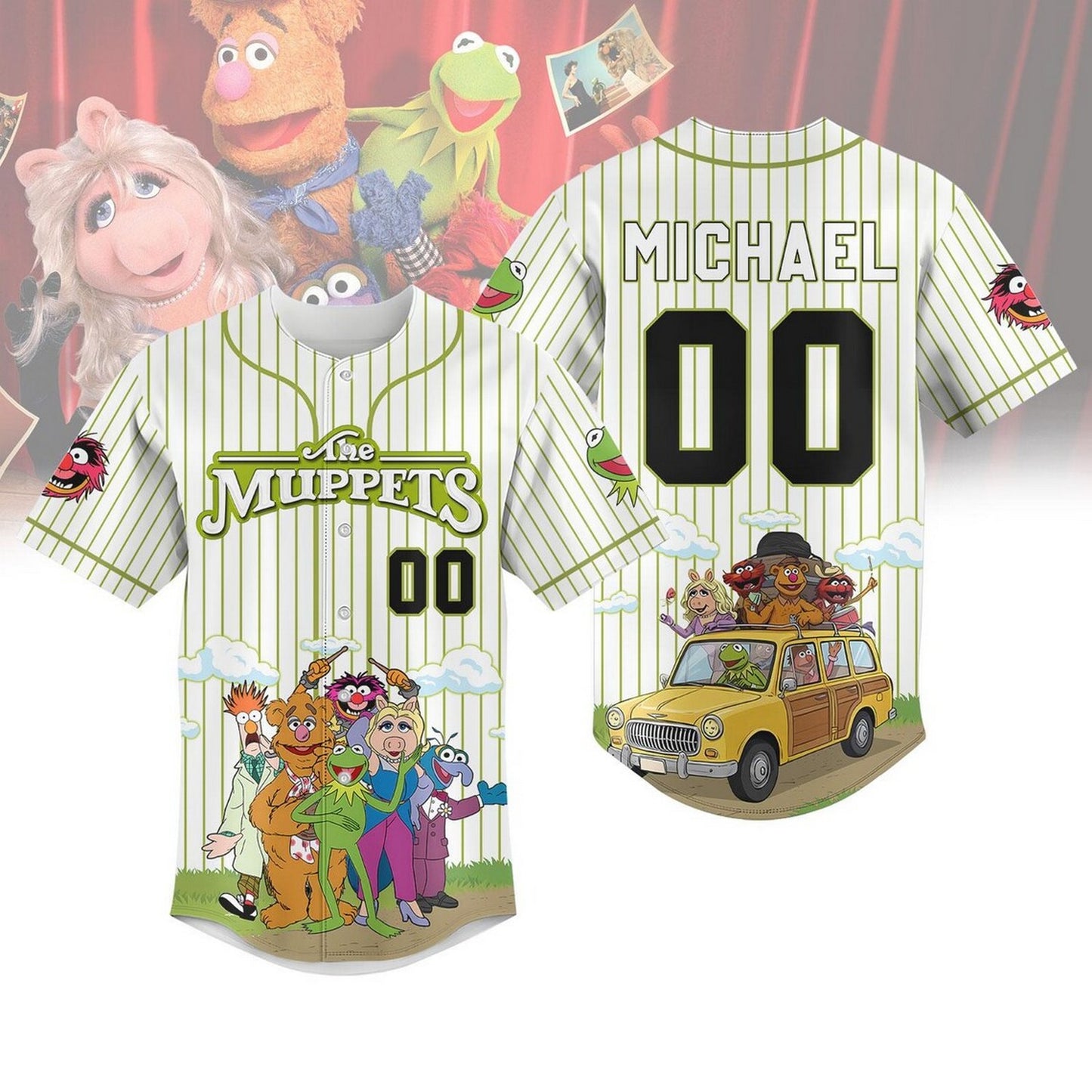 Custom Name The Muppets Characters Baseball Jersey