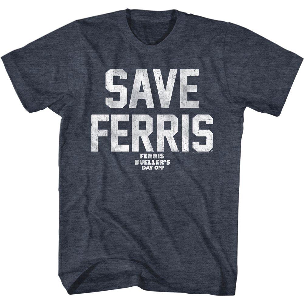 Ferris Beuller'S Day Off Save Ferris Wht Ink T-Shirt