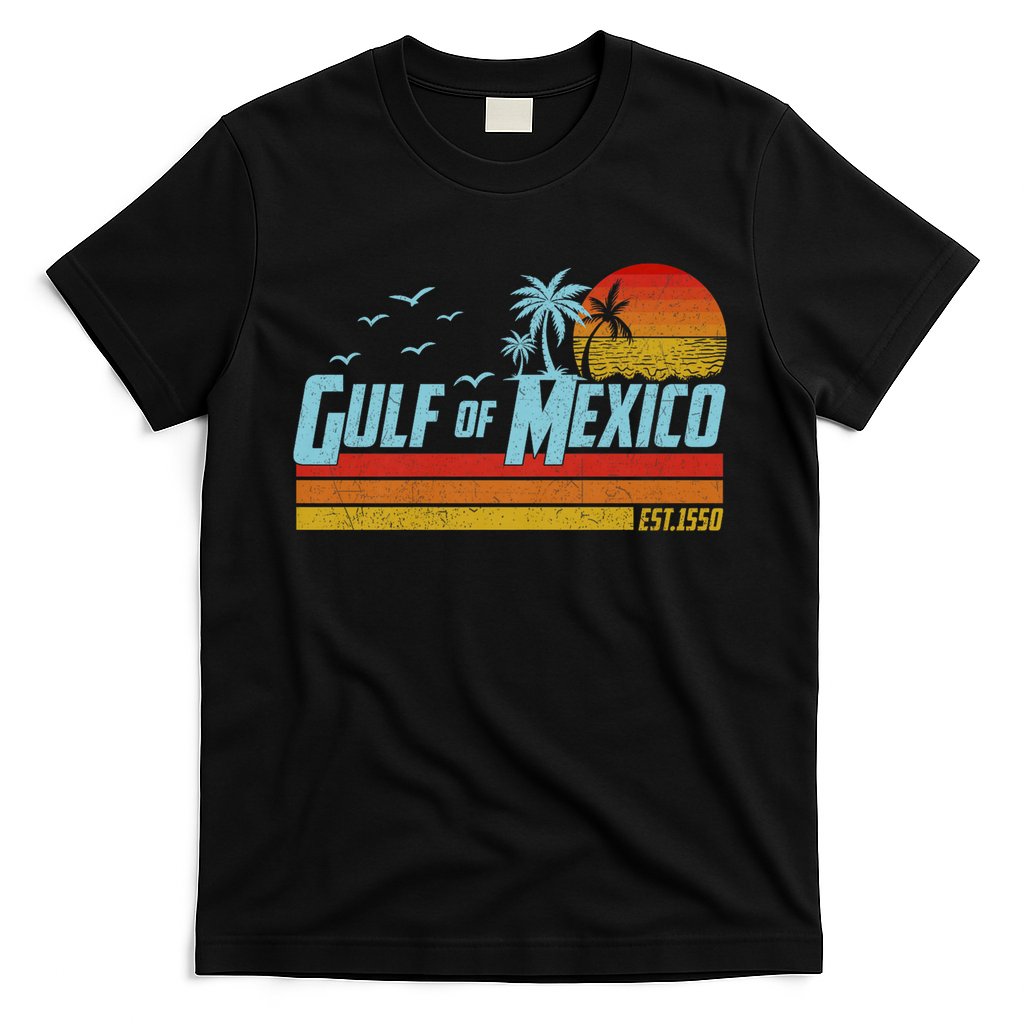 Gulf Of Mexico Est 1550 Retro Vintage Beach T-Shirt Style002