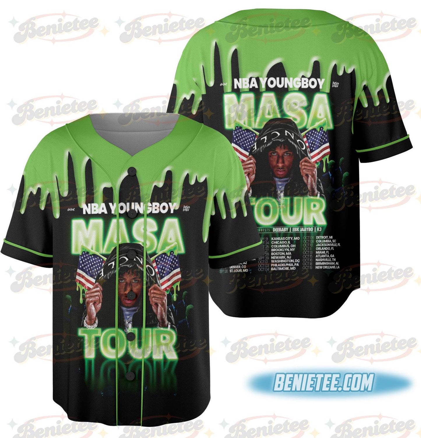 Youngboy Masa Tour Jersey, Rap Hip Hop Music Jersey