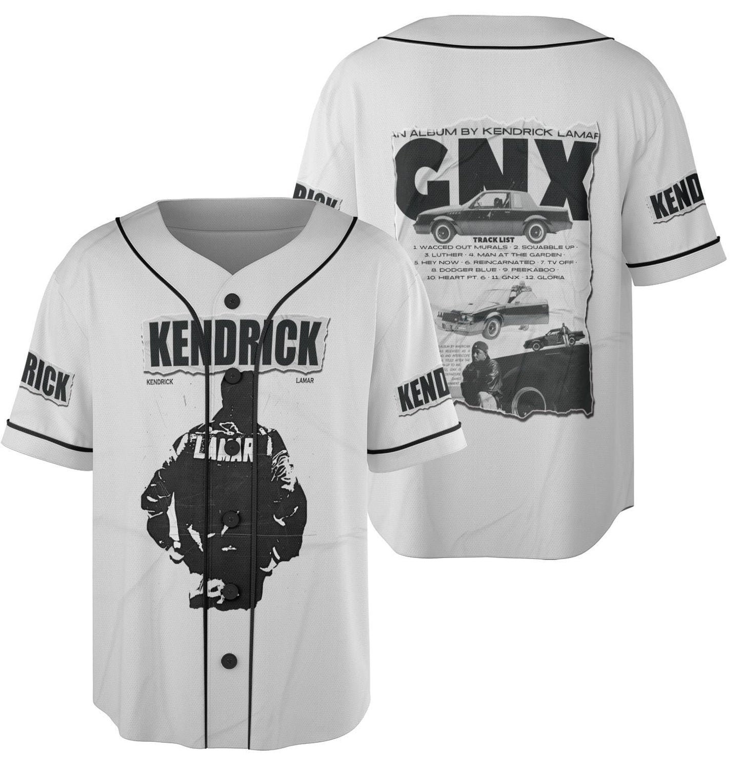 Kend Lamar GNX Jersey, Vintage GNX Racing Glub, Kend Lamar Limited Edition