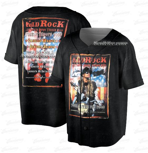 Flawed 2009 Kid Rock Tour Troops Jersey