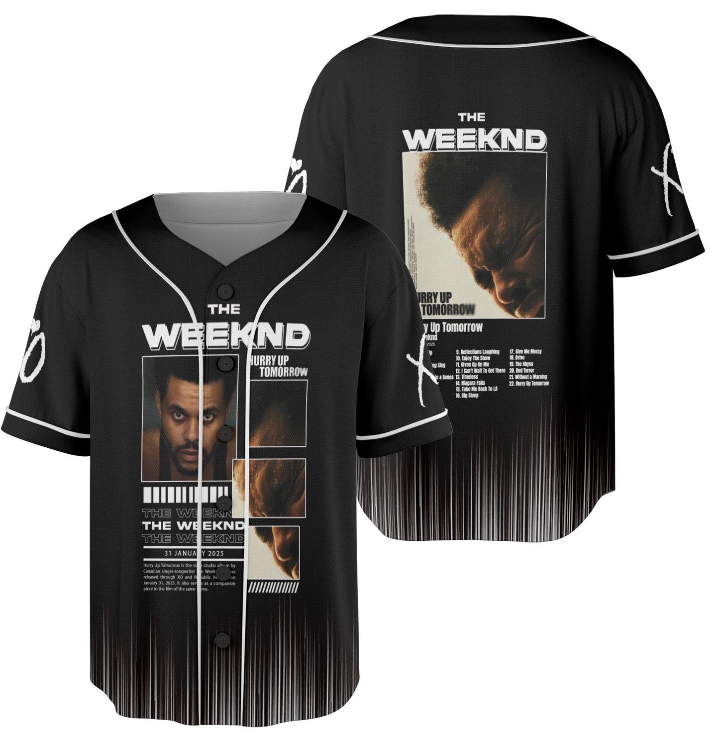 Vintage The Weeknd Shirt, The Weeknd Baseball Jersey, Hip-Hop Music Shirt, Starboy, After Hours Album, The Weeknd Merch
