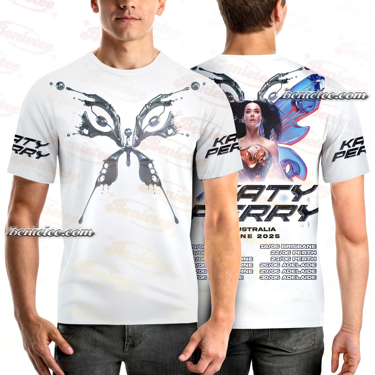 KATY PERRY T-Shirt 3D, Katy Perry The Lifetimes Tour 2025 Tee