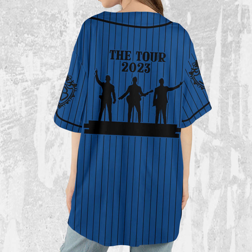 Jonas Brothers The Tour 2023 Blue Jersey, Jonas Brothers Baseball Jersey - lylyprint.com