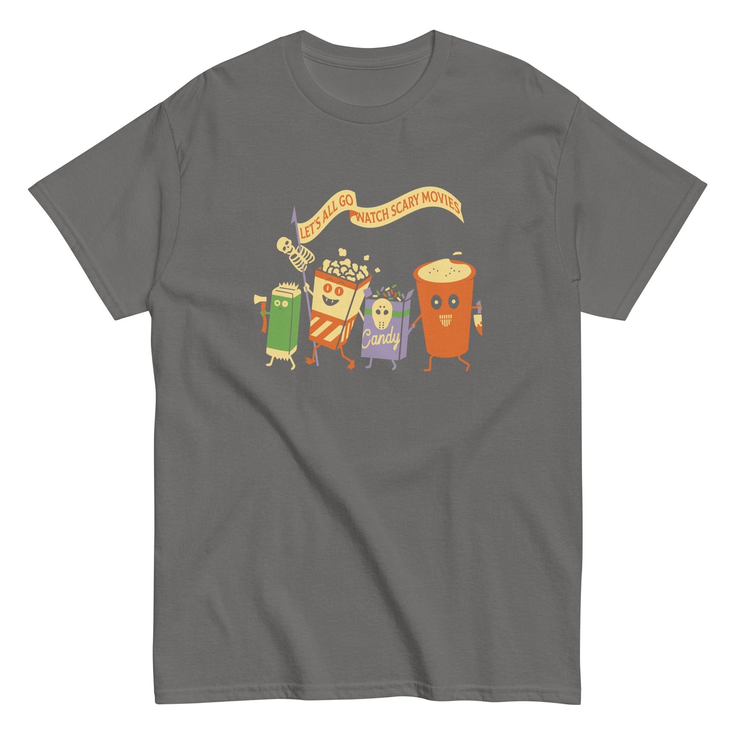 Let's All Go Watch Scary Movies Men's Classic Tee