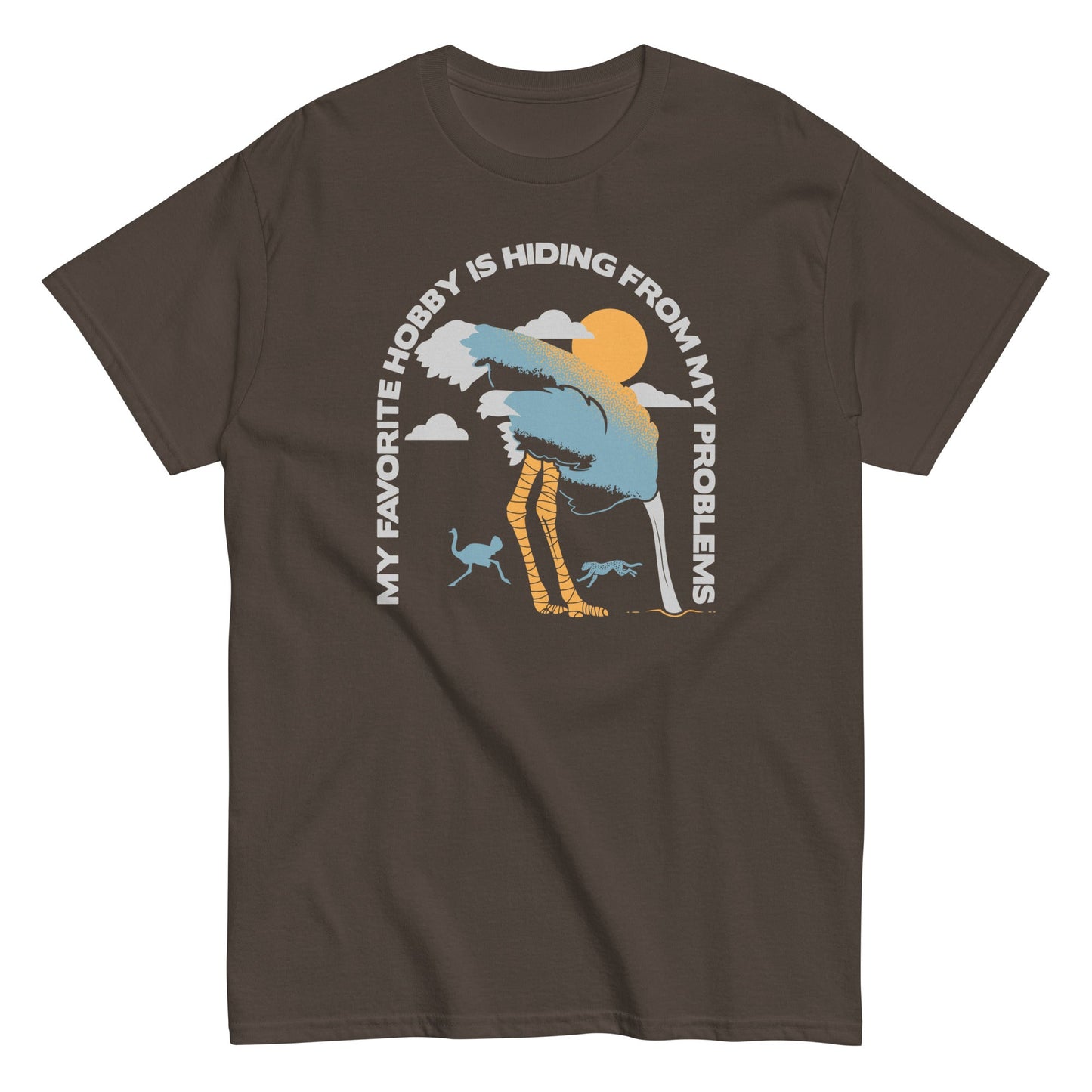 My Favorite Hobby Is Hiding From My Problems Men's Classic Tee