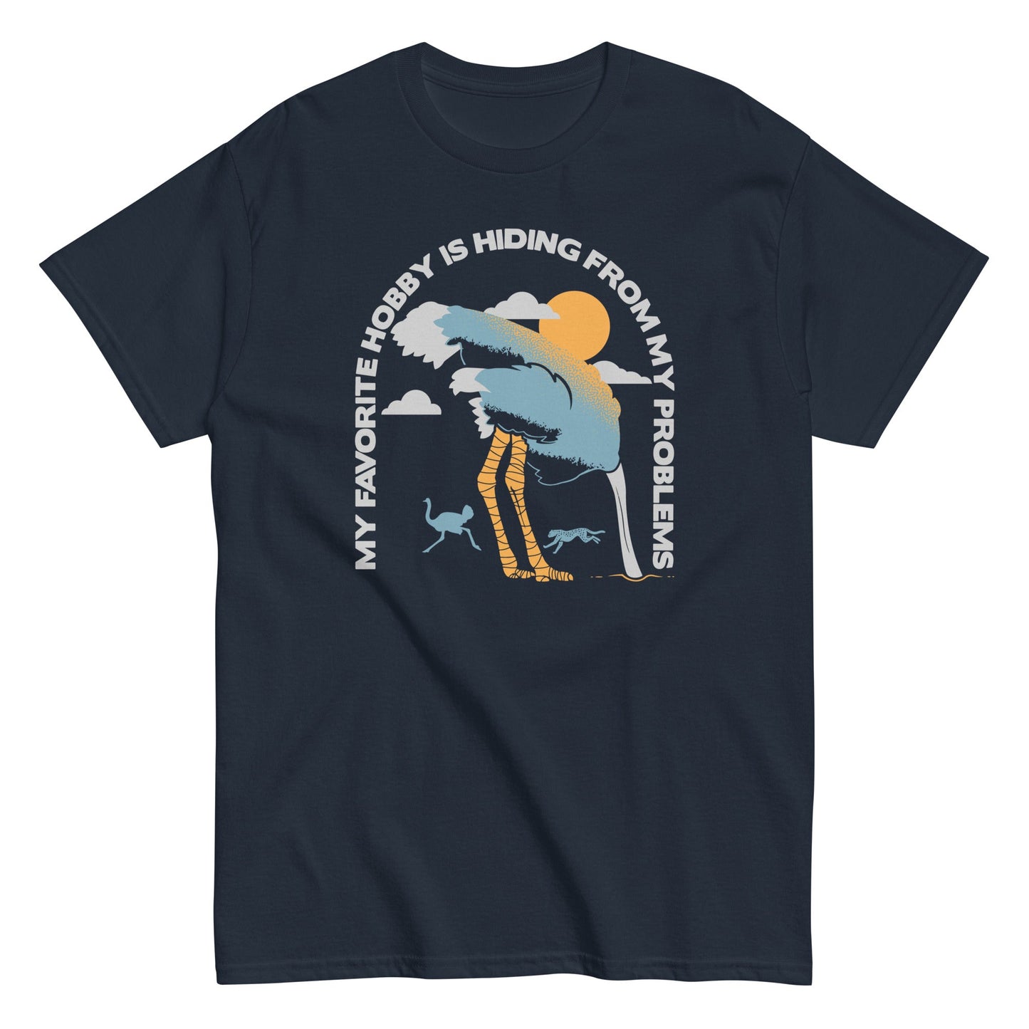 My Favorite Hobby Is Hiding From My Problems Men's Classic Tee