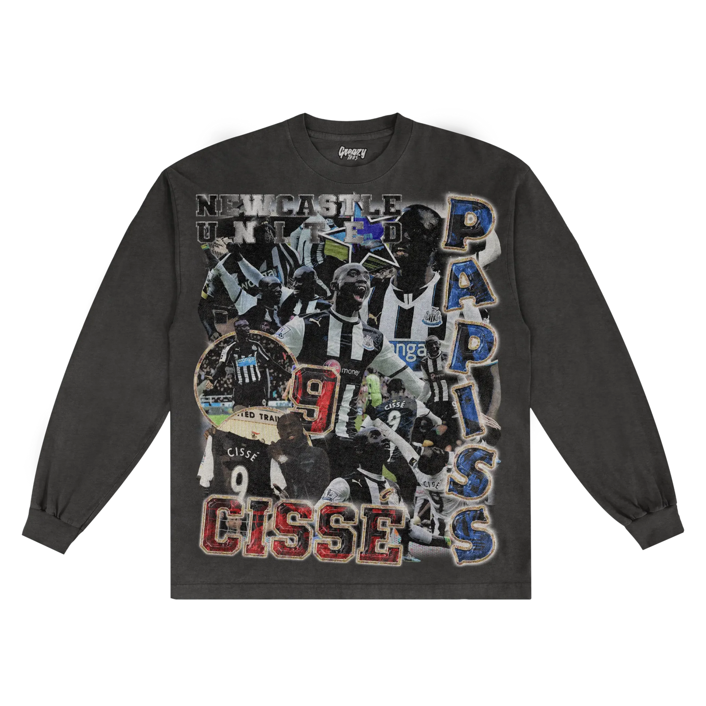 Papiss Cissé Newcastle Classic Long Sleeved Tee Style002