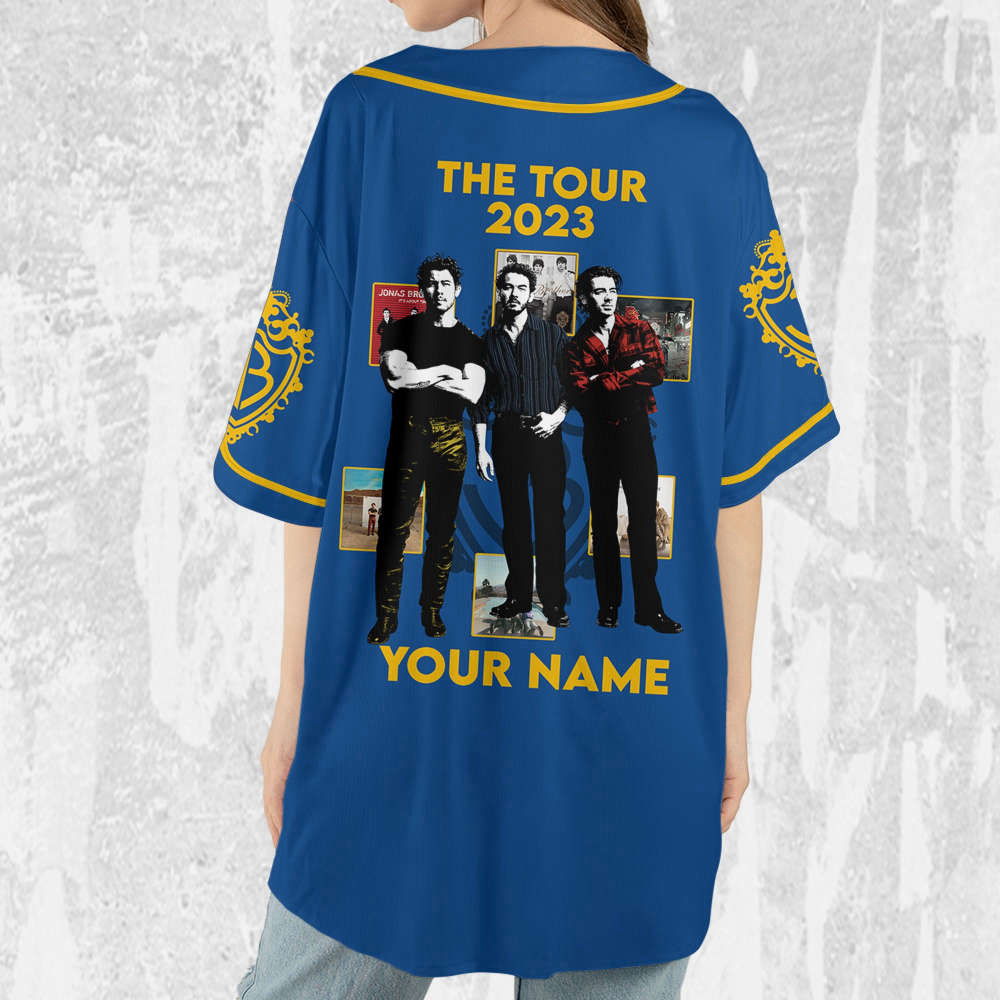 Personalize Retro Jonas Brothers Five Albums One Night The Tour 2023 Jersey, Jonas Brothers Baseball Jersey, Custom Baseball Jersey - Aopprinter