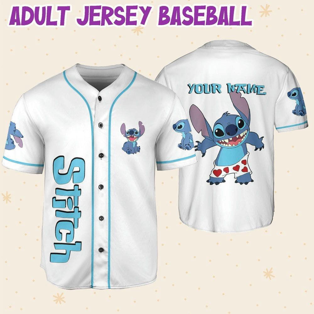 Personalized Vintage Disney Stitch Love Life Baseball Jersey - lylyprint.com