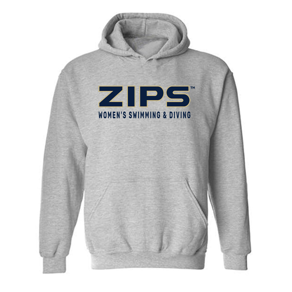 Akron - NCAA Women's Swimming & Diving : Alanis Santiago - Classic Fashion Shersey Hooded Sweatshirt Style001