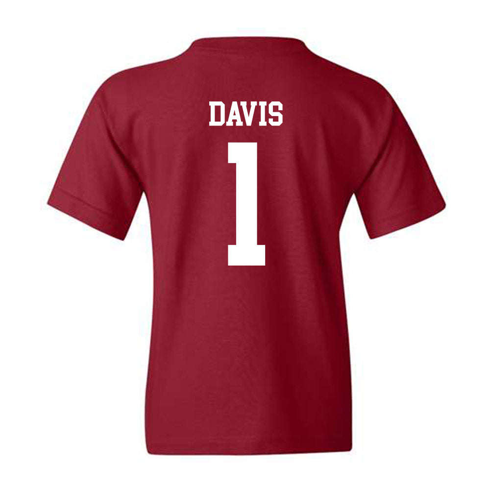 Alabama - Mens Basketball Alumni : Chuck Davis - Classic Shersey Youth T-Shirt