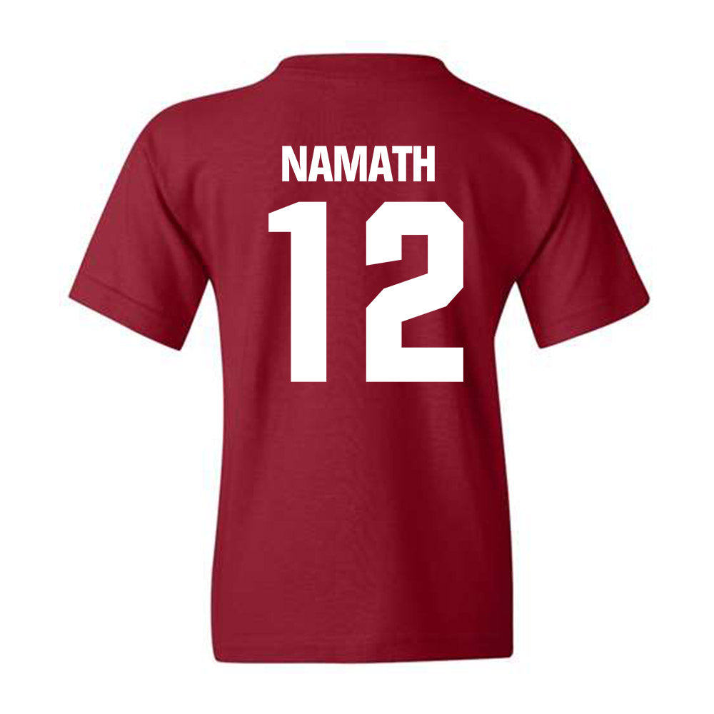 Alabama - Football Alumni : Joe Namath - Classic Shersey Youth T-Shirt Style010