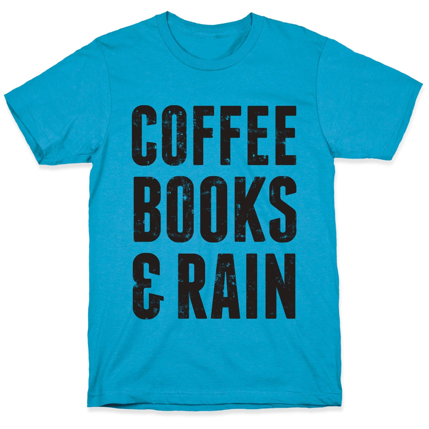 Coffee Books & Rain (Vintage) Unisex Triblend Tee