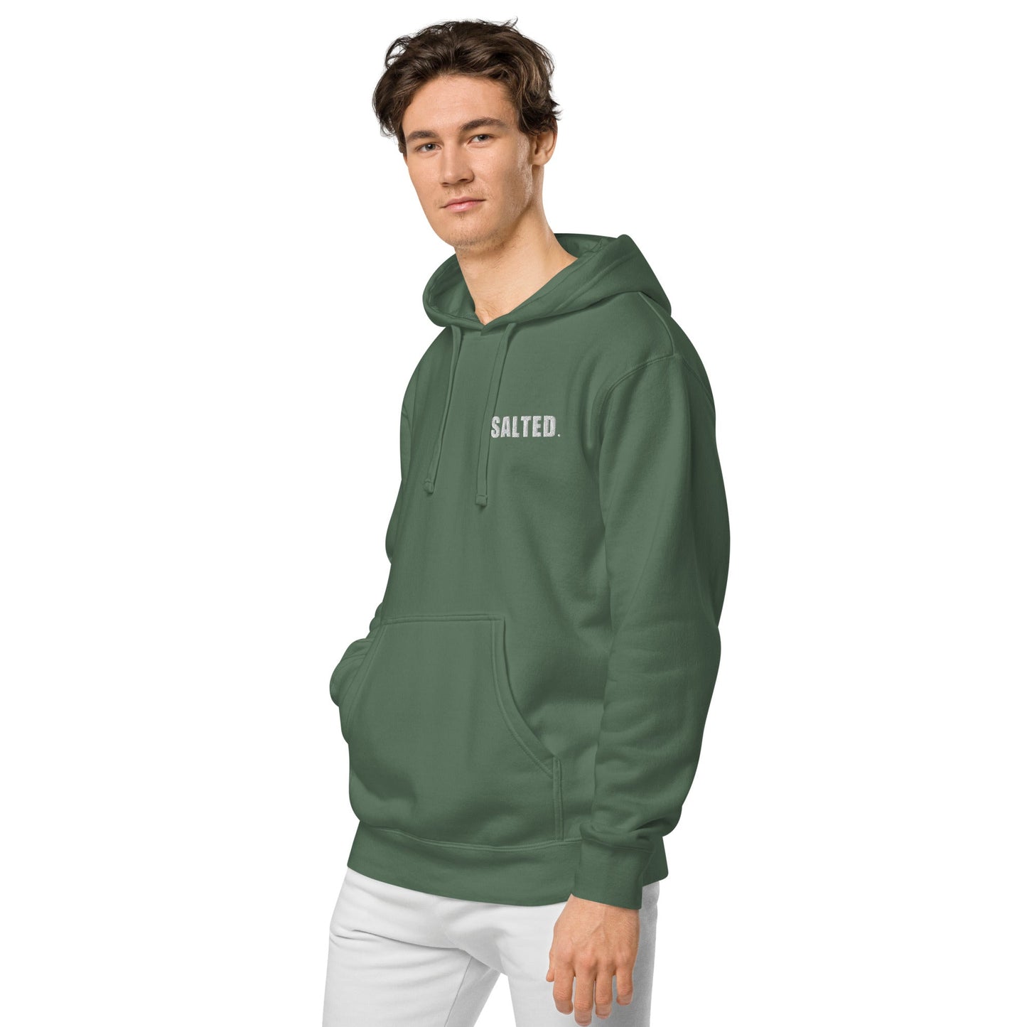 Salted Logo Unisex pigment-dyed hoodie