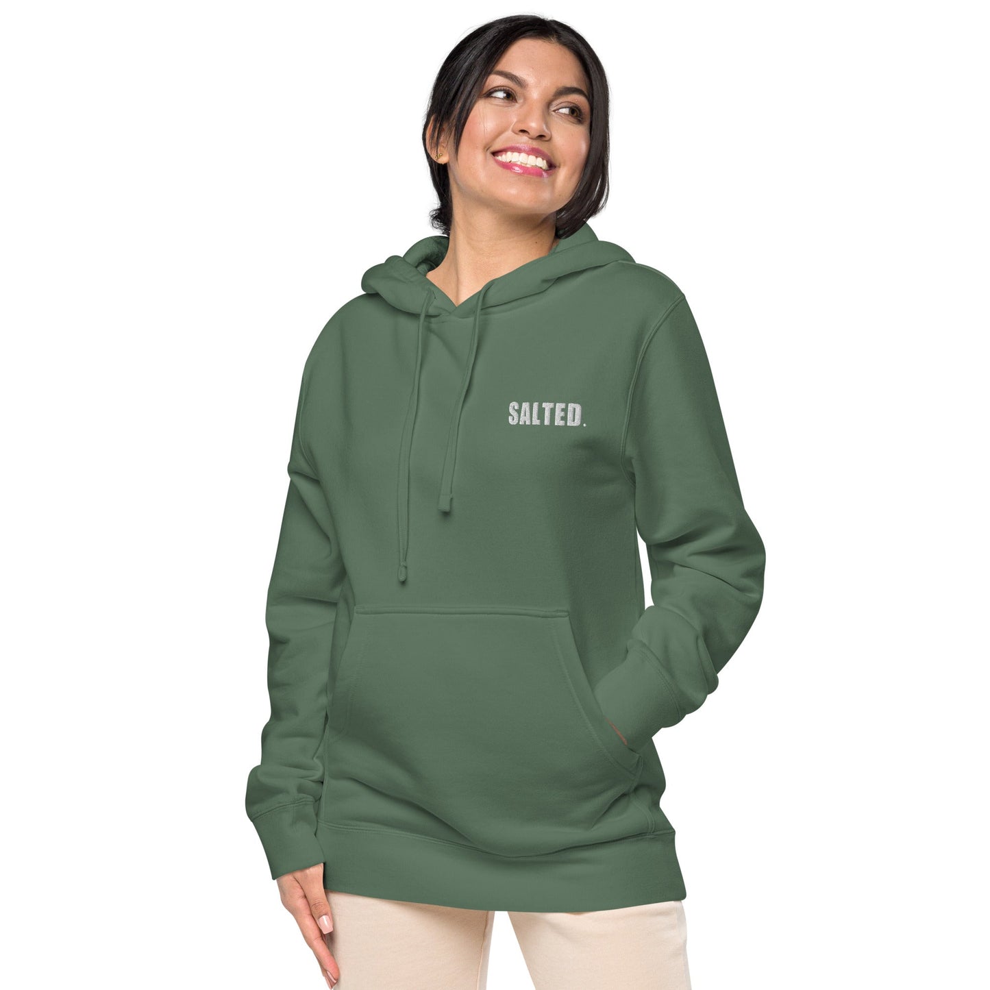 Salted Logo Unisex pigment-dyed hoodie