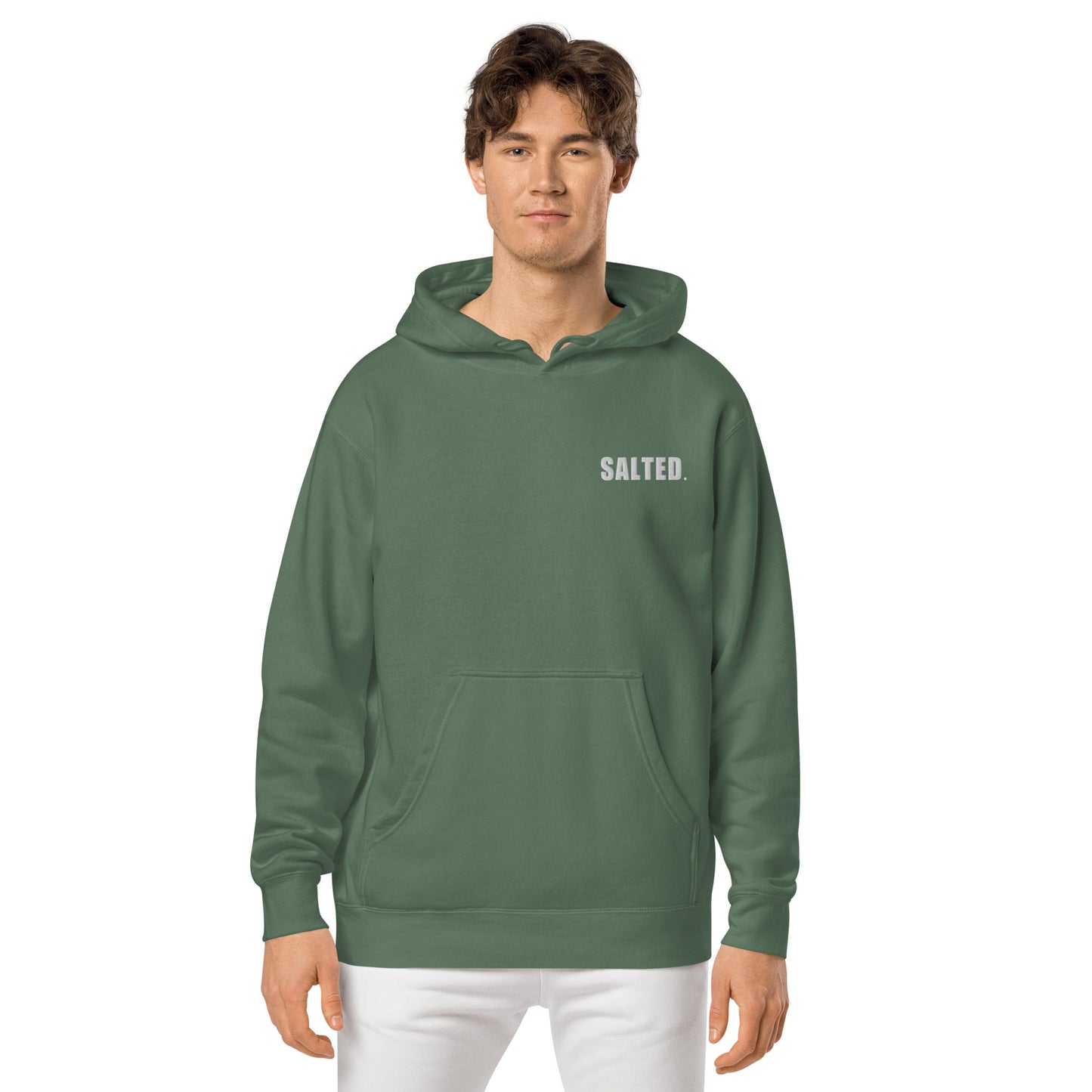 Salted Logo Unisex pigment-dyed hoodie