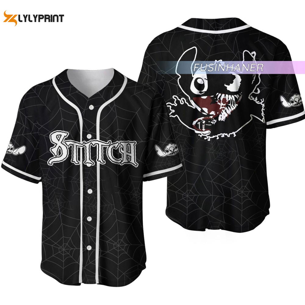 Stitch Venom Jersey, Scary Horror Stitch Baseball Shirt, Stitch Of Venom Shirt - lylyprint.com