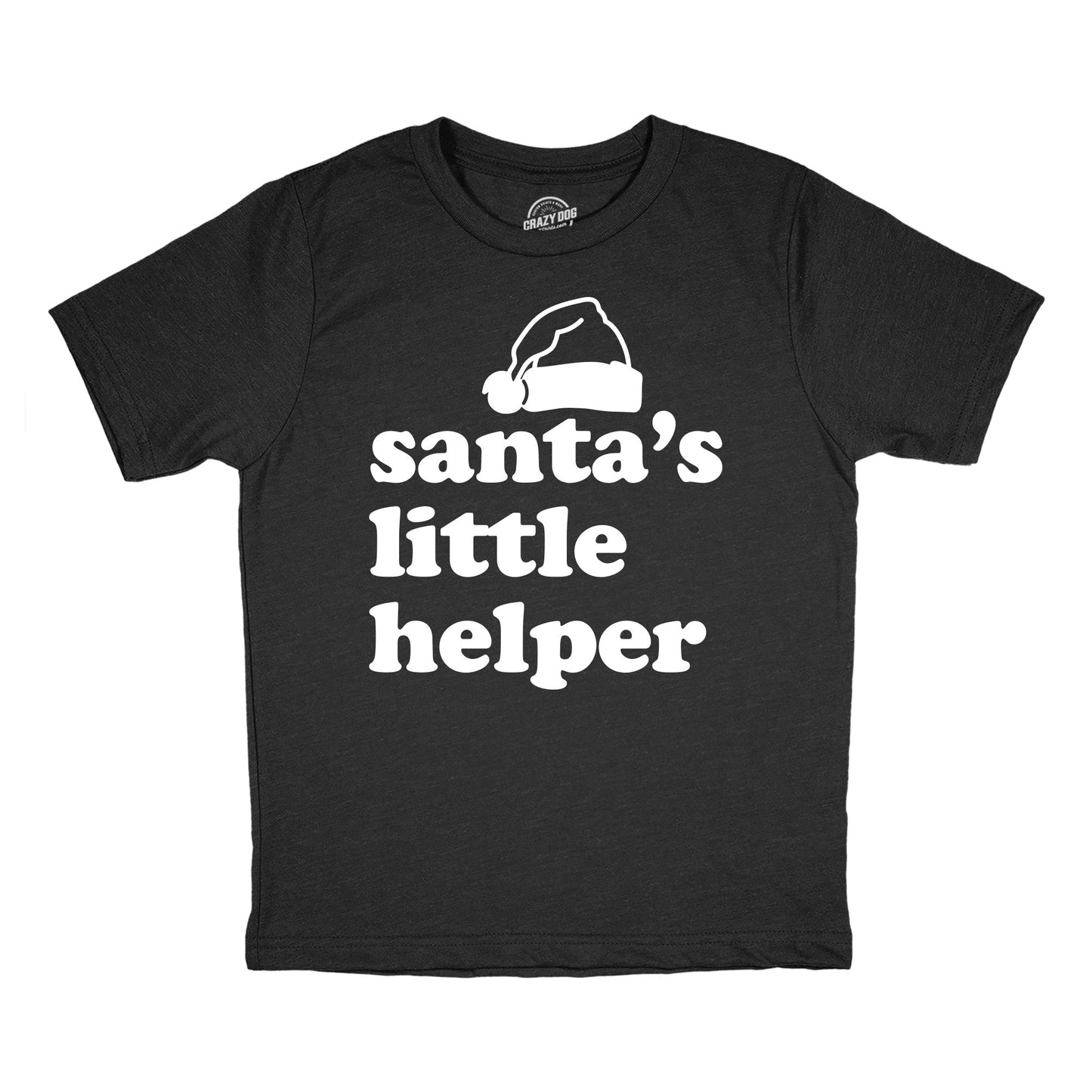 Santas Little Helper Youth T Shirt