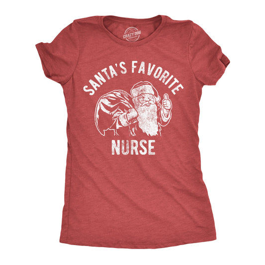 Santas Favorite Nurse Women's T Shirt