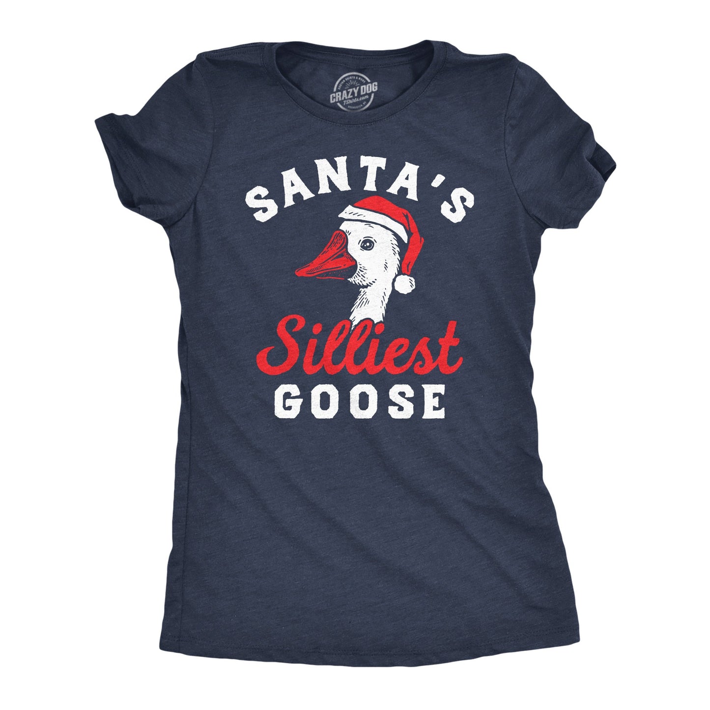 Santas Silliest Goose Women's T Shirt