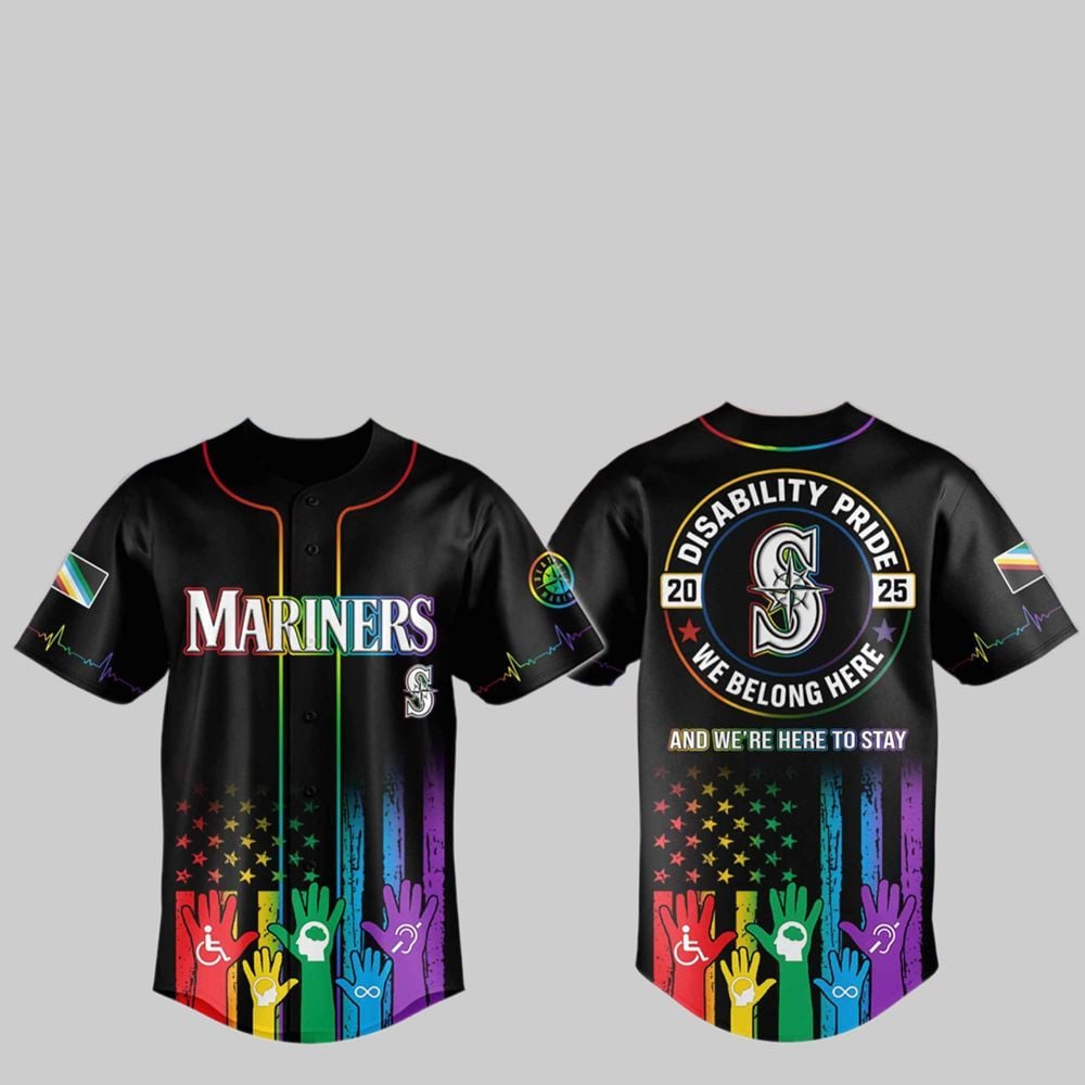 2025 Mariners Pride Month Baseball Jersey - Grishko.com