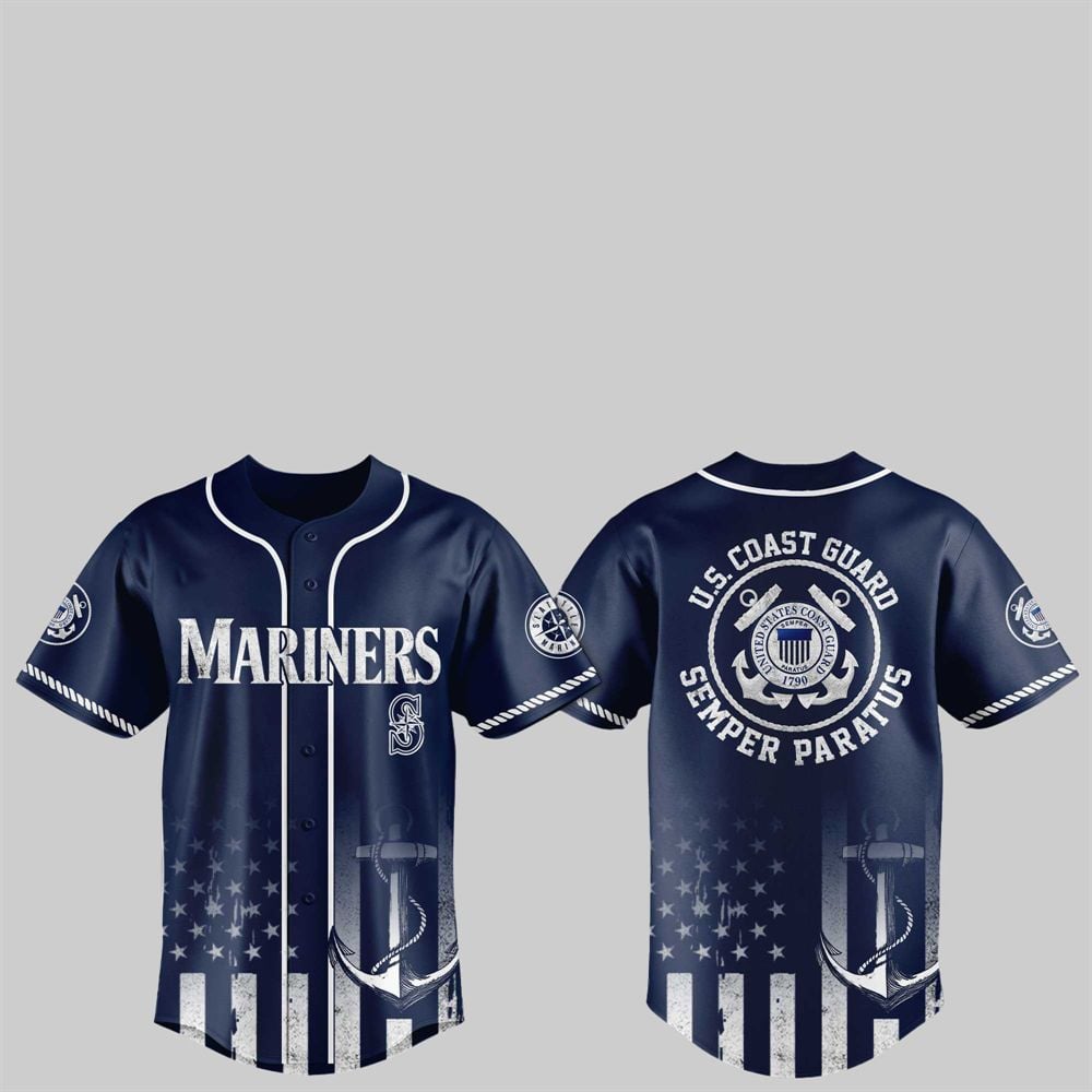 2025 Mariners US Coast Guard Semper Paratus Jersey - Grishko.com