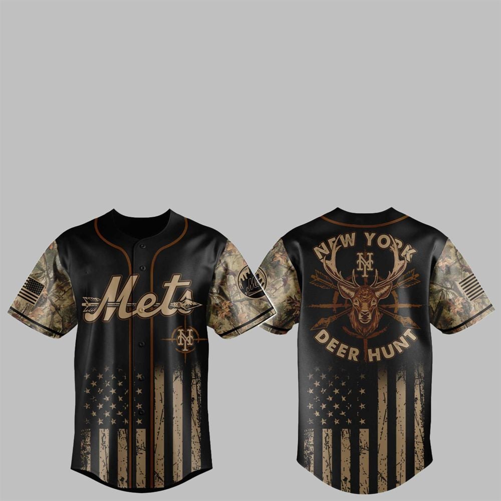 2025 NY Mets Deer Hunting Jersey - Grishko.com