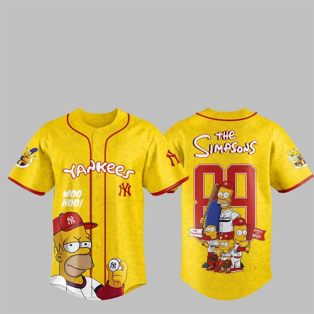 2025 NY Yankees The Simpsons Jersey - Grishko.com