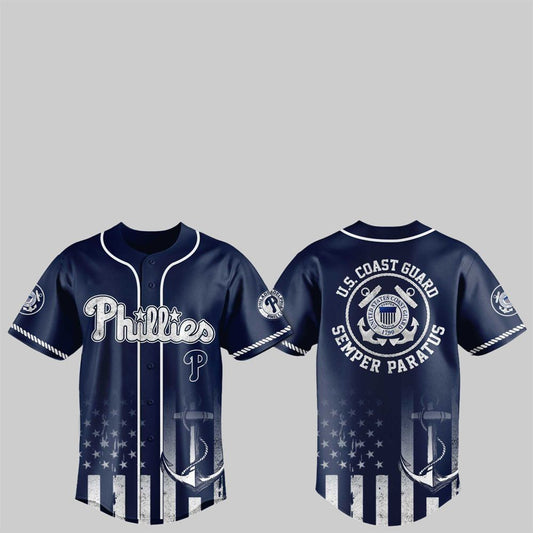 2025 Phillies US Coast Guard Semper Paratus Jersey - Grishko.com
