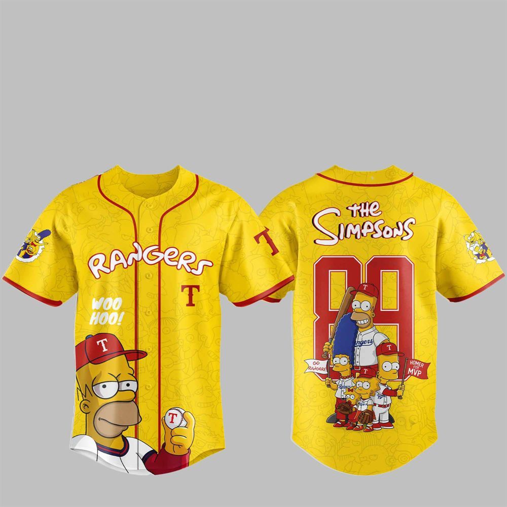 2025 Rangers The Simpsons Jersey - Grishko.com