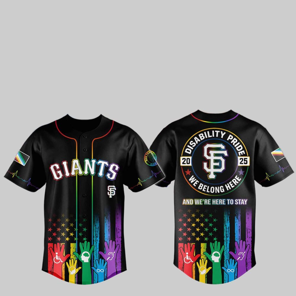 2025 SF Giants Pride Month Baseball Jersey - Grishko.com