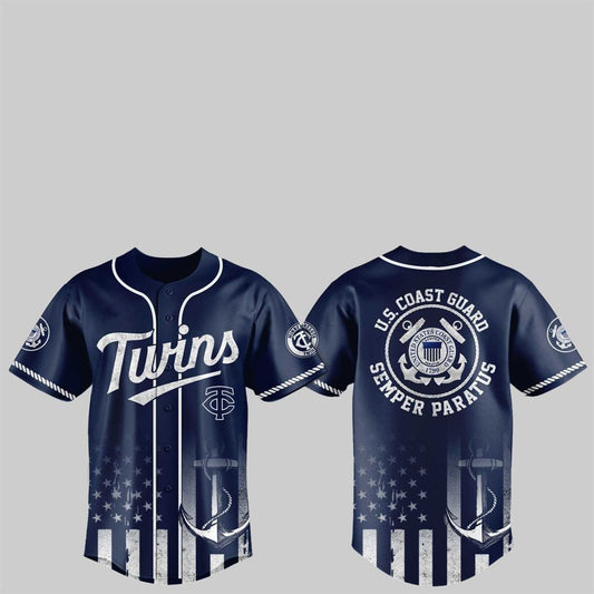 2025 Twins US Coast Guard Semper Paratus Jersey - Grishko.com
