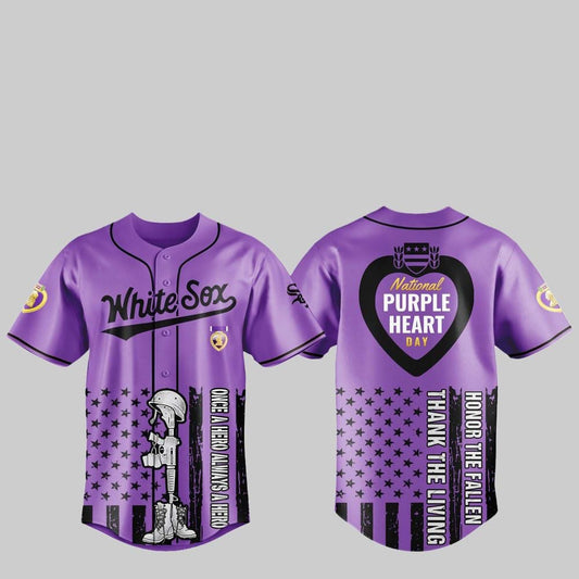 2025 White Sox National Purple Heart Day Jersey - Grishko.com