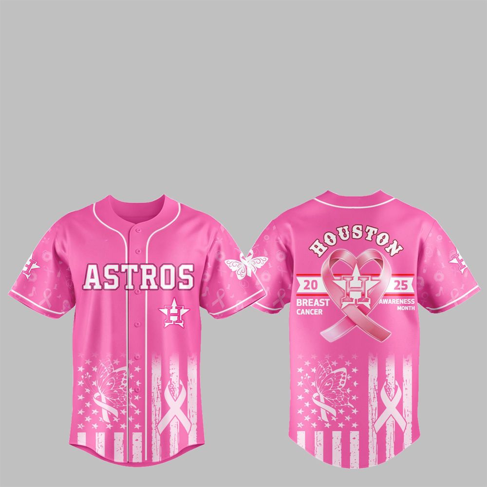 Astros 2025 Breast Cancer Awareness Month Jersey - Grishko.com