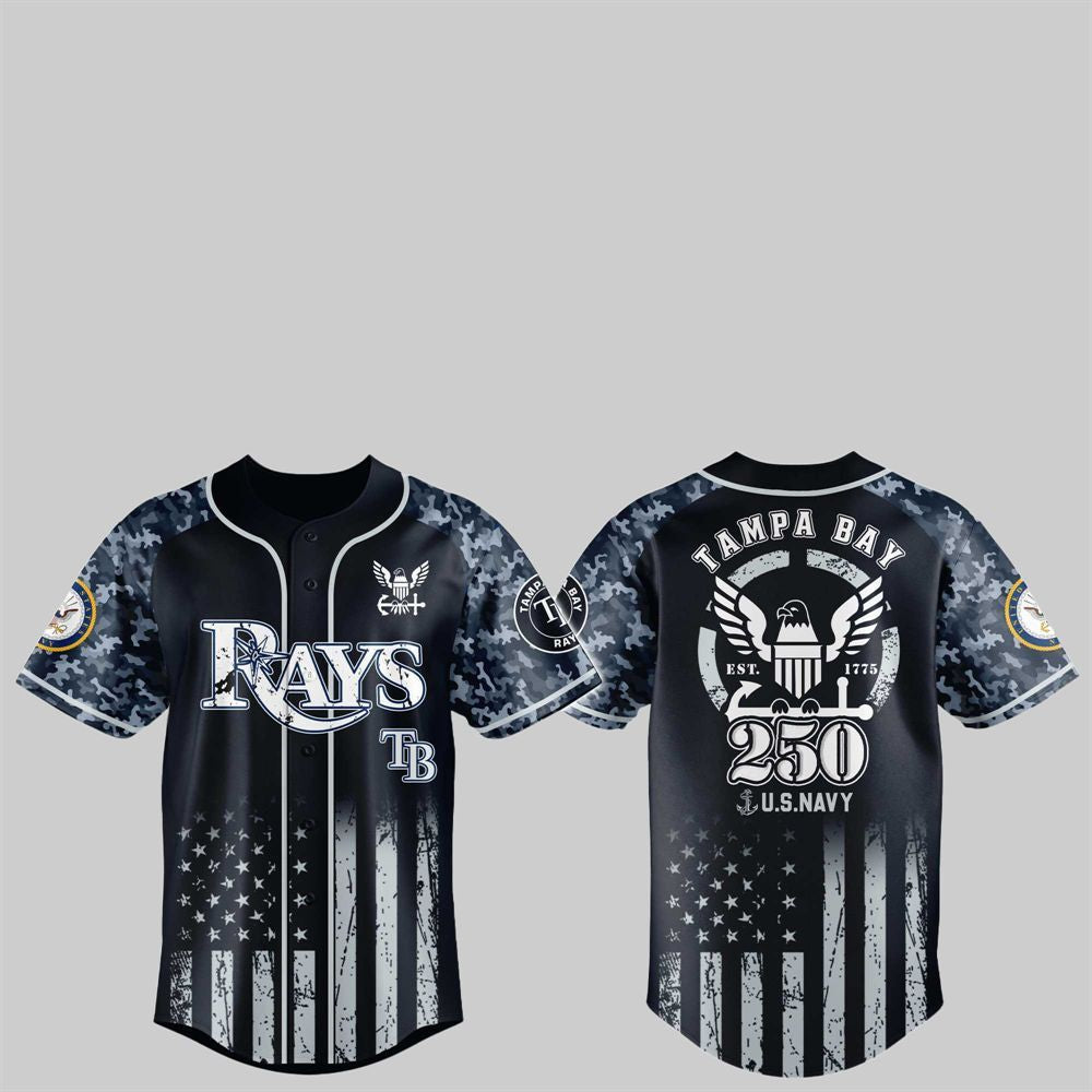 Bay Rays 250th US NAVY Jersey 2025 - Grishko.com