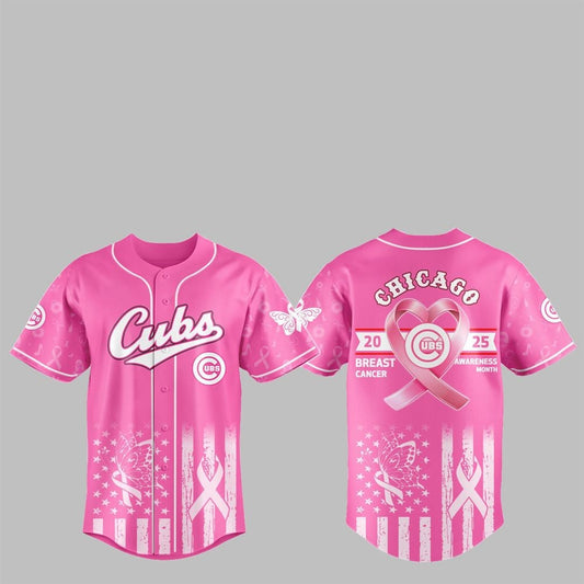 Cubs 2025 Breast Cancer Awareness Month Jersey - Grishko.com