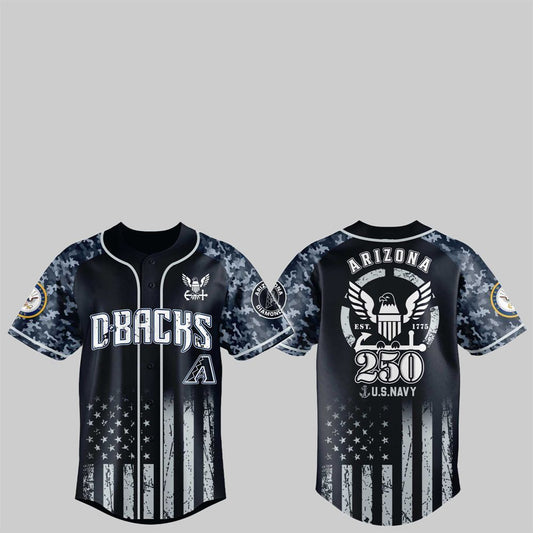 Diamondbacks 250th US NAVY Jersey 2025 - Grishko.com