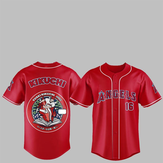 LA Angels Japan Rising Stars Yusei Kikuchi Jersey 2025 - Grishko.com