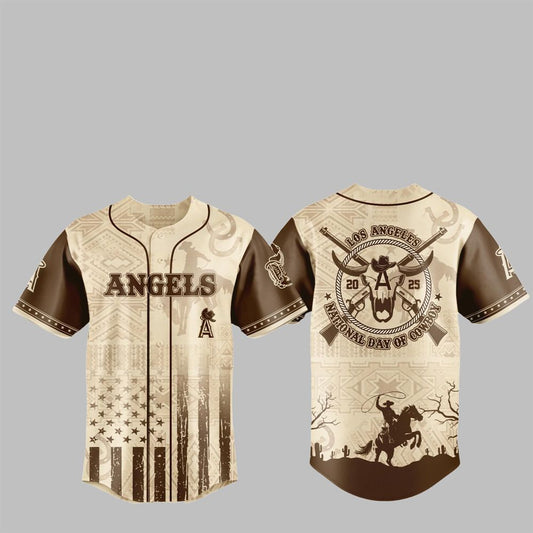 LA Angels National Day of Cowboy 2025 Jersey - Grishko.com