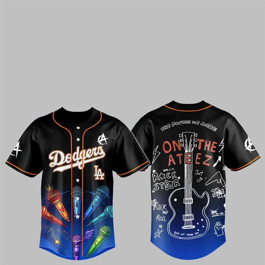 LA Dodgers ATEEZ 2025 World Tour Jersey - Grishko.com