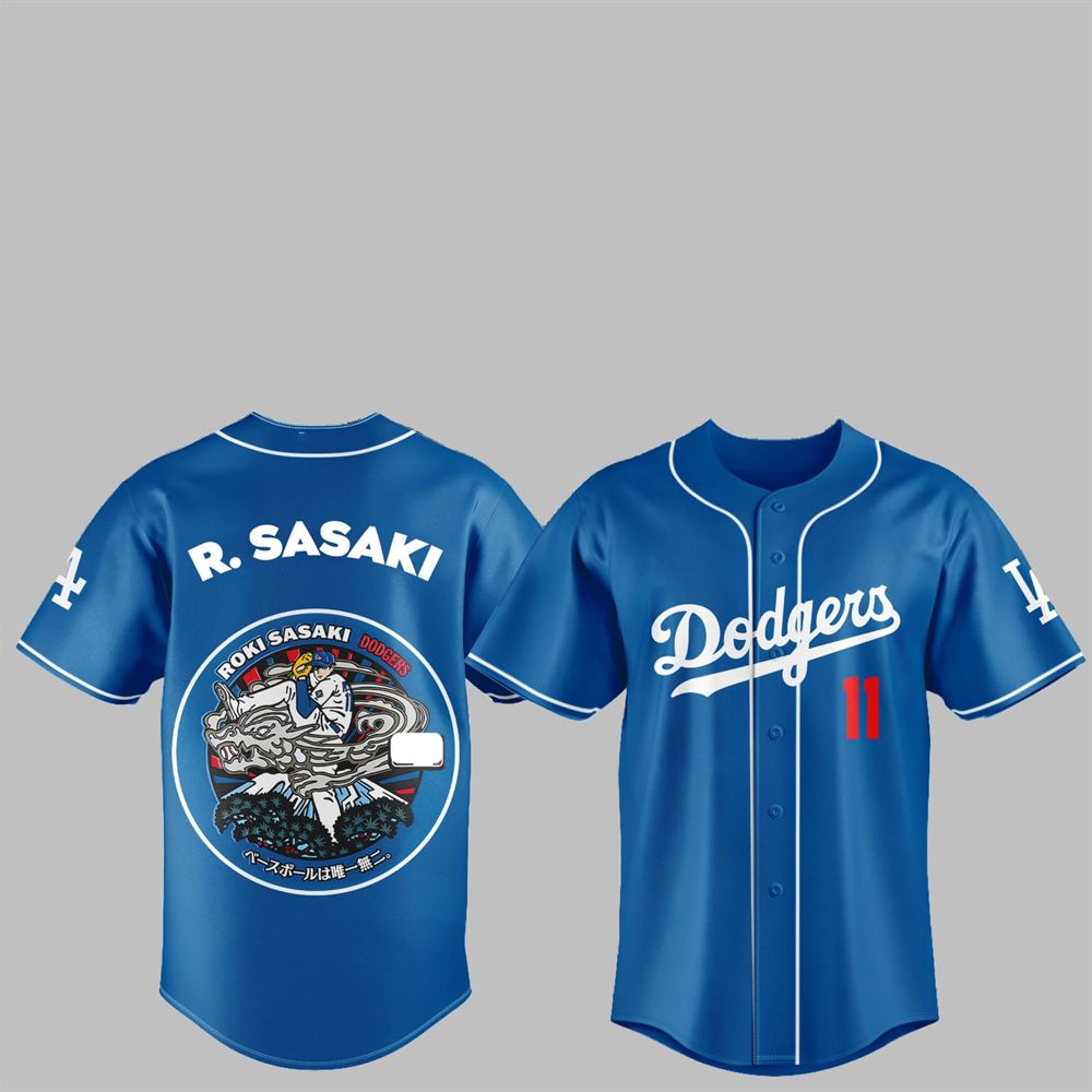 LA Dodgers Japan Rising Stars Roki Sasaki Jersey 2025 - Grishko.com