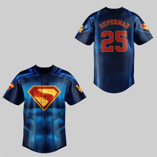 LA Dodgers Superman 2025 Jersey - Grishko.com