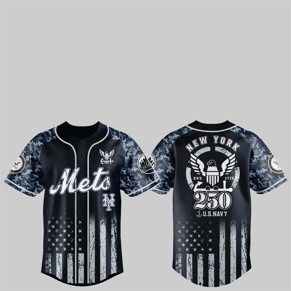 NY Mets 250th US NAVY Jersey 2025 - Grishko.com