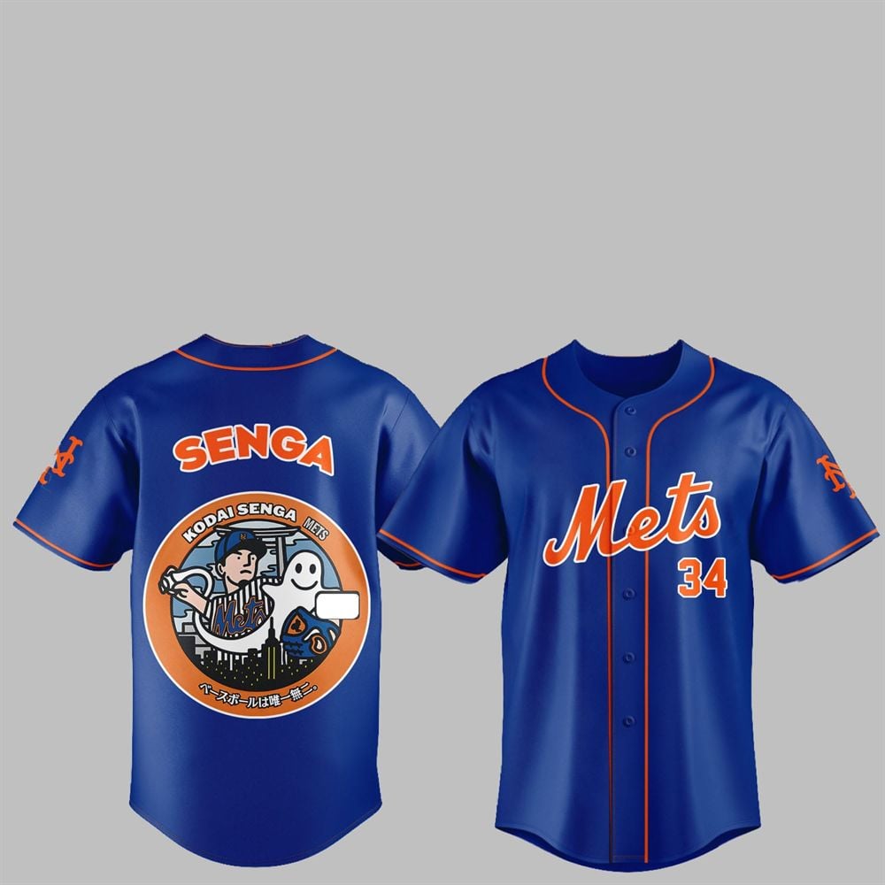 NY Mets Japan Rising Stars Kodai Senga Jersey 2025 - Grishko.com