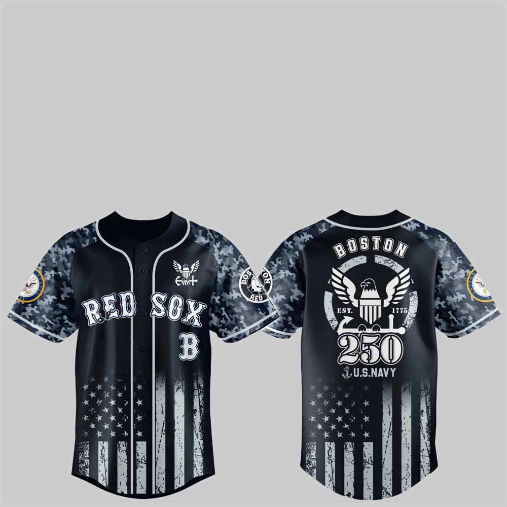 Red Sox 250th US NAVY Jersey 2025 - Grishko.com