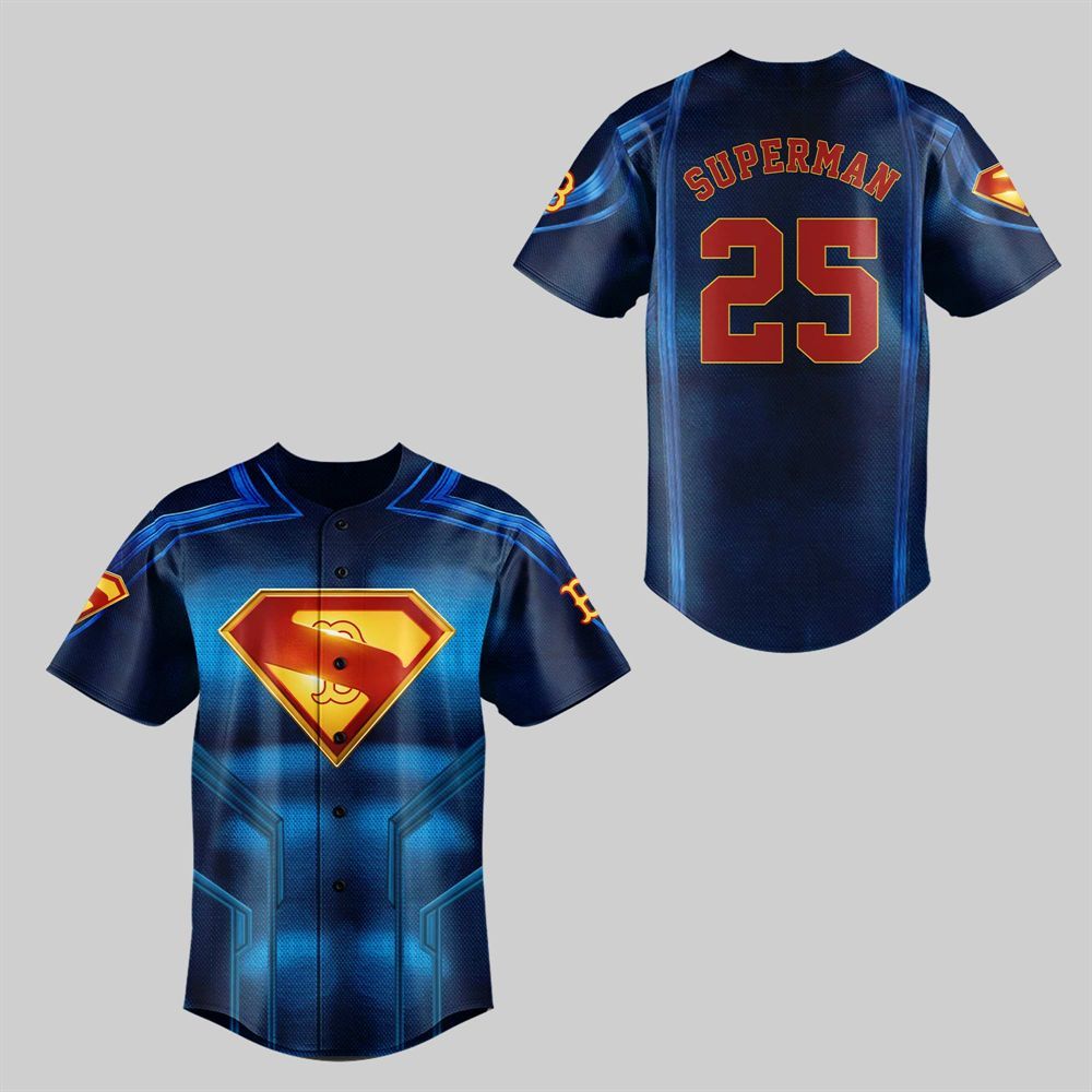 Red Sox Superman 2025 Jersey - Grishko.com