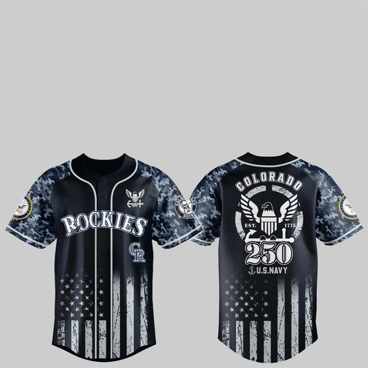 Rockies 250th US NAVY Jersey 2025 - Grishko.com