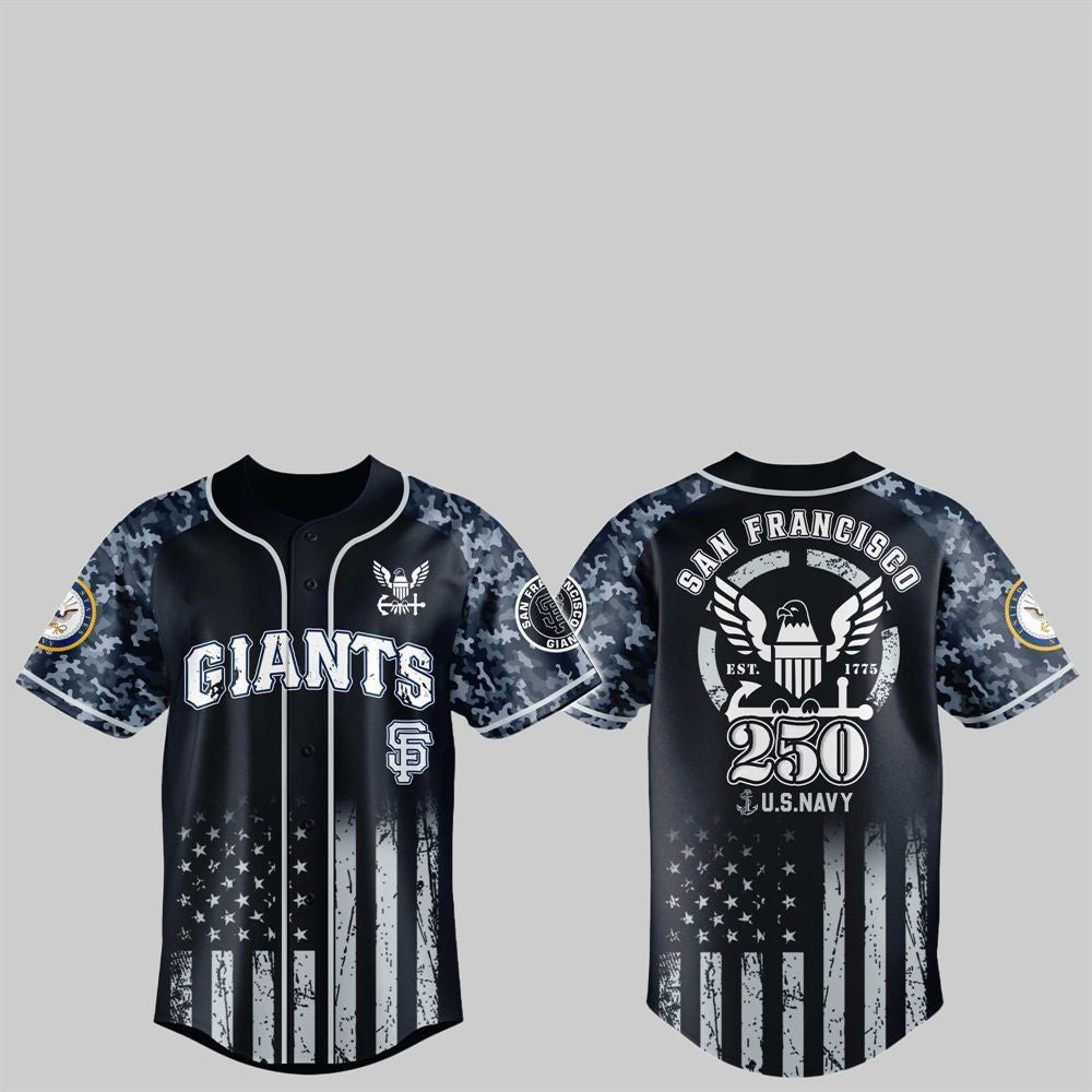 SF Giants 250th US NAVY Jersey 2025 - Grishko.com